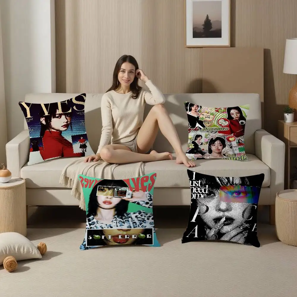 

Популярный Kpop L-Loona Y-Yves наволочка декоративная подушка диван домашний декор чехол наволочки