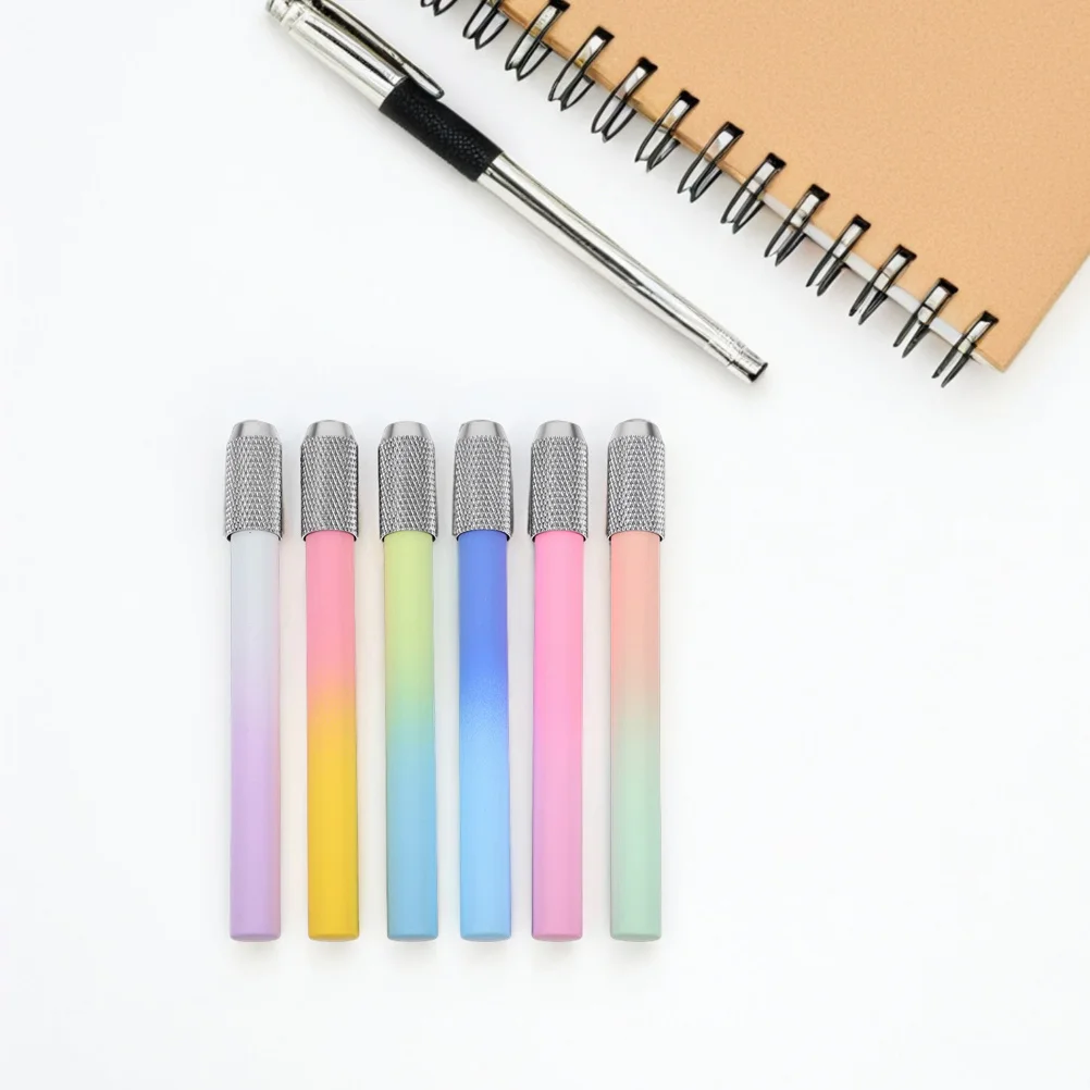 

6 шт. удлинитель 10,5 см, пластиковый короткий удлинитель для карандашей для художников, рисования, рисования, эскизов, удлинитель для карандашей, держатель для канцелярских принадлежностей