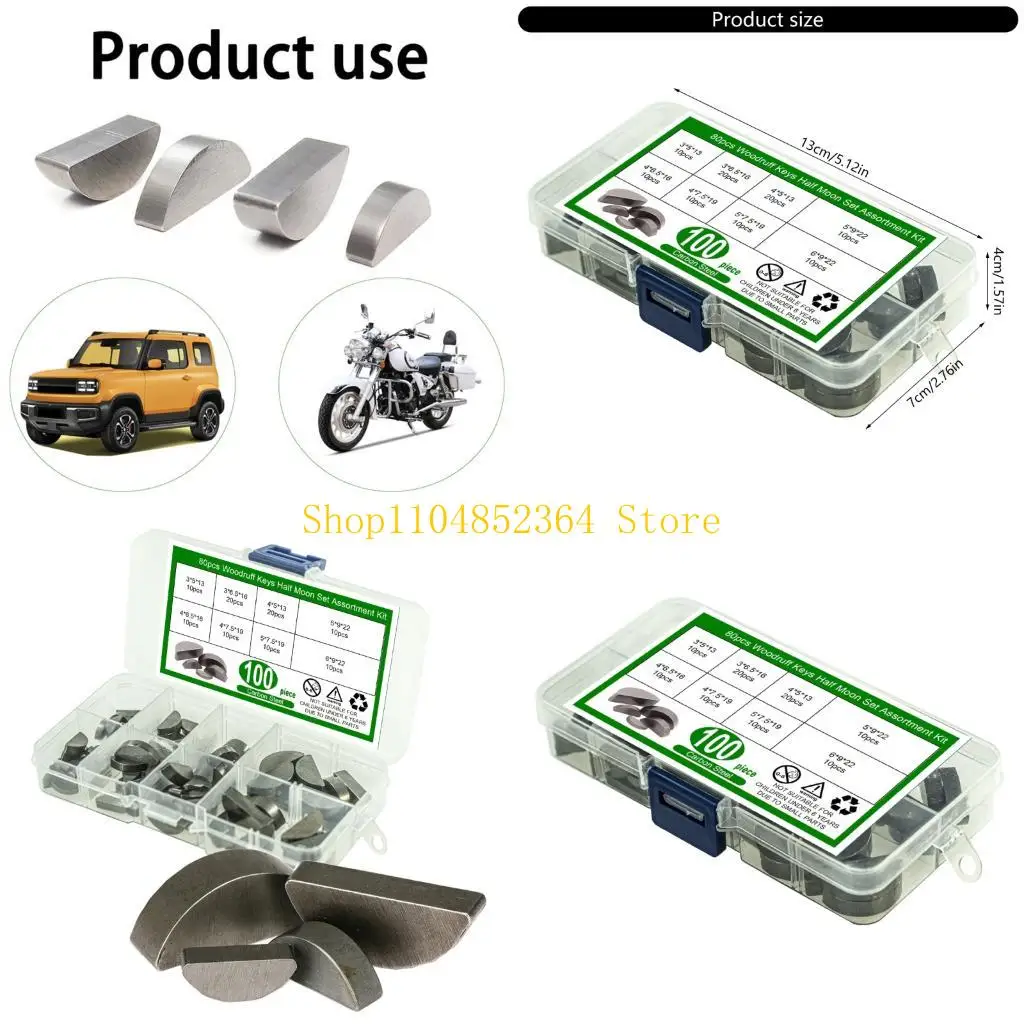 

652F 80pcs Accuracy Cut Not Corrosion Keys for Machinery Maintenance & Repair Use