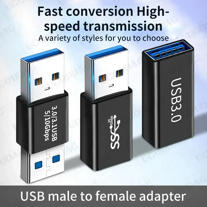 USB 3.0 Adapter Connector Male to Male Female Port USB To USB 5Gbps Converter USB3.0 Coupler Extender Connection For PC Laptop