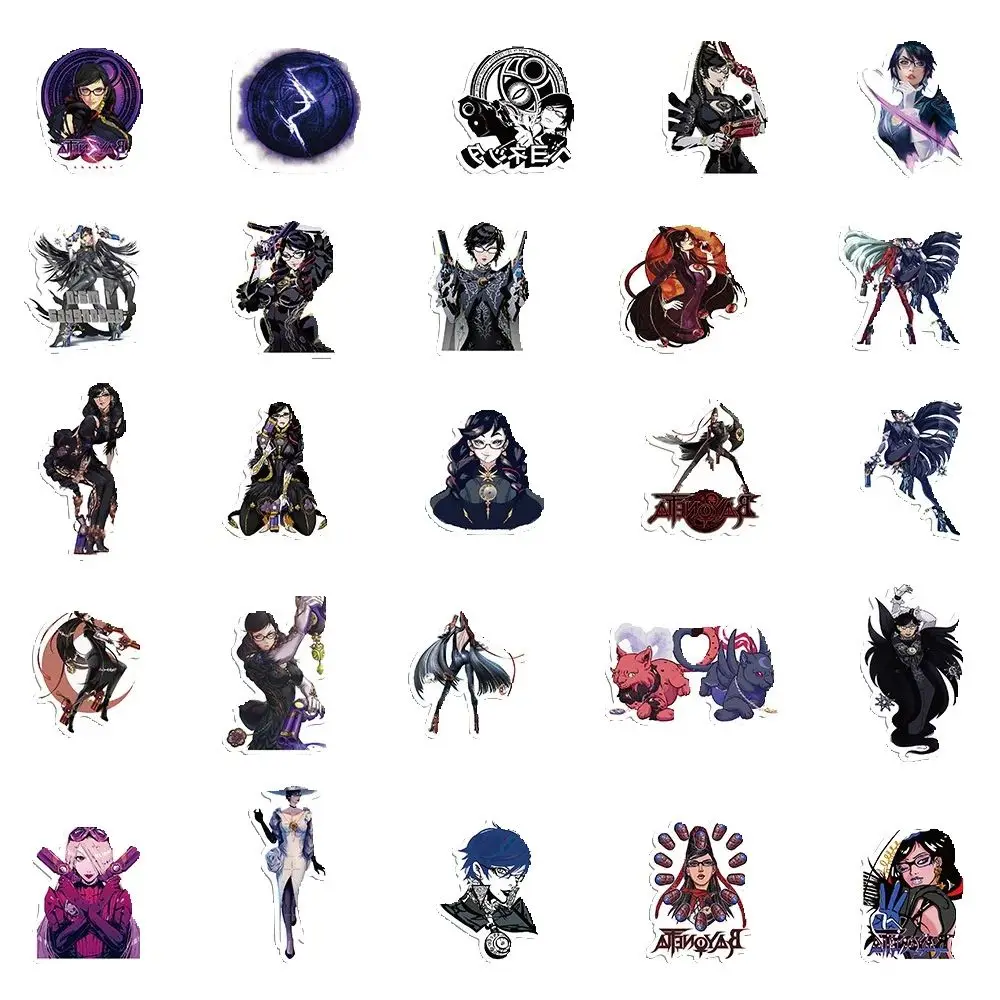 50 stks Bayonetta 3 persoonlijkheid waterdichte stickers speelgoed decoratieve notebook cadeau ipad Guitarpvcsticker
