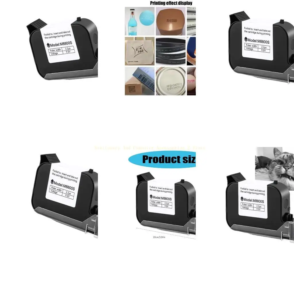

Черный картридж M8800S для эффективной печати с высоким разрешением на стекле, металле и керамике