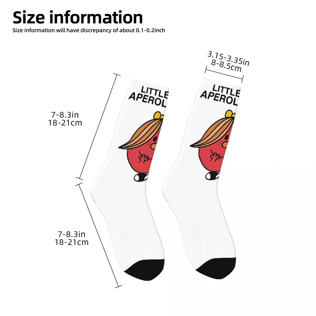 Little Miss Aperol Spritz Unisex Winter Socks Hip Hop Happy Socks Street Style Crazy Sock