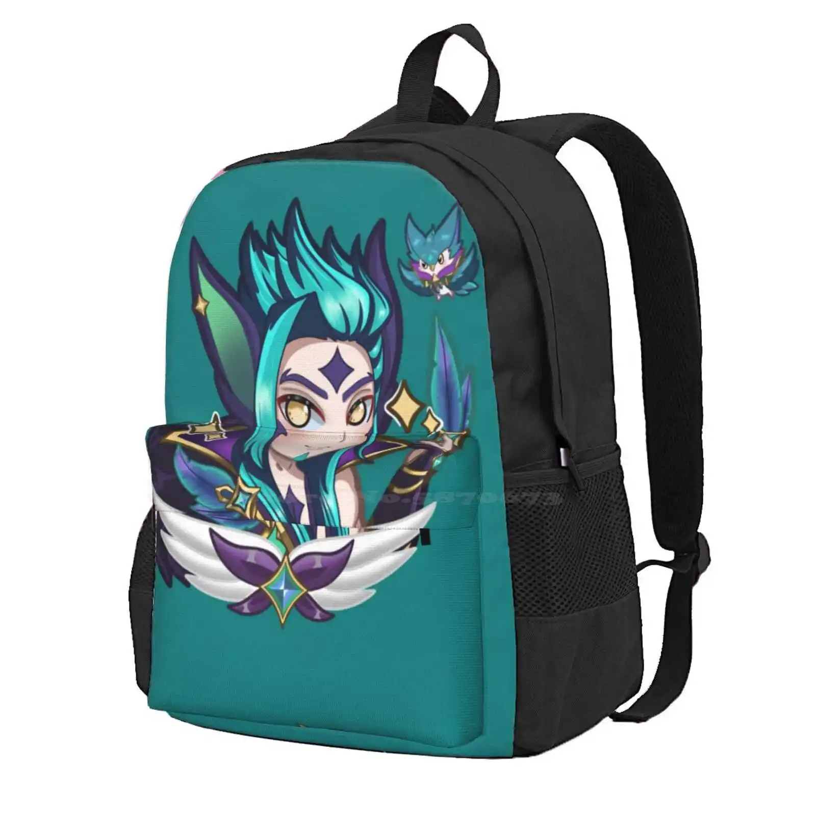 Rakan Star Guardian Hot Sale Schoolbag Backpack Fashion Bags Star Guardian Rakan Esports Chibi Riot Games