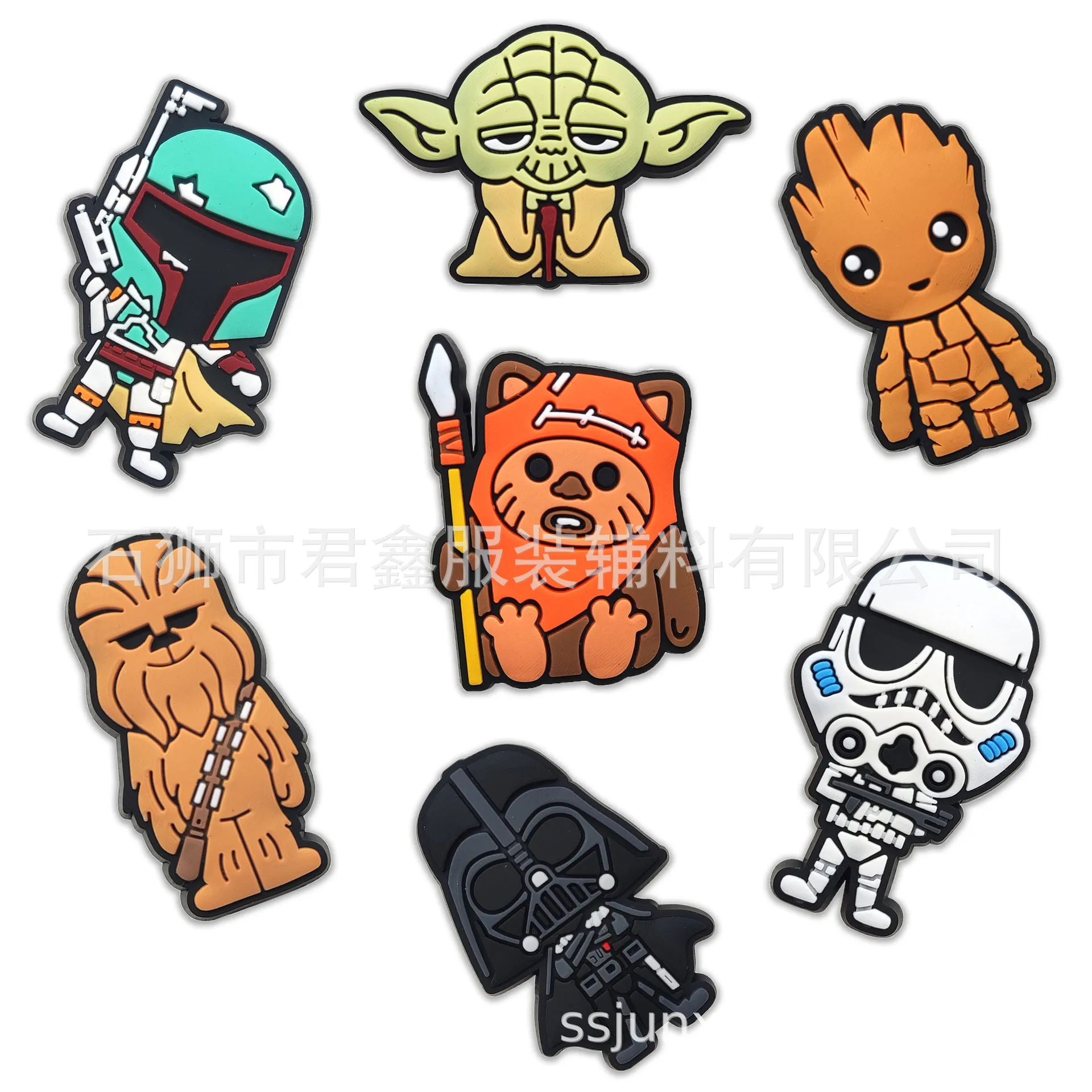 22styles Cute Star Wars Yoda Shoes Charms for Crocs Charms Decoration Shoe Accessories Cartoon Mens Badges for Crocs Kids Gifts