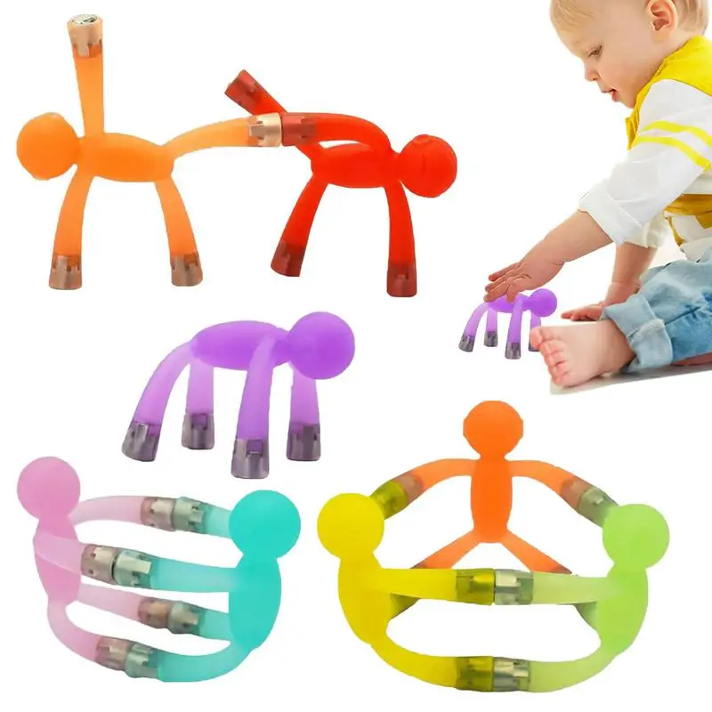 Humanoid Magnetic Toy Kids Travel Toys Novelty Toys Lightweight Fridge Magnets 8 Pcs Fridge Magnets Soft Rubber Magnets &