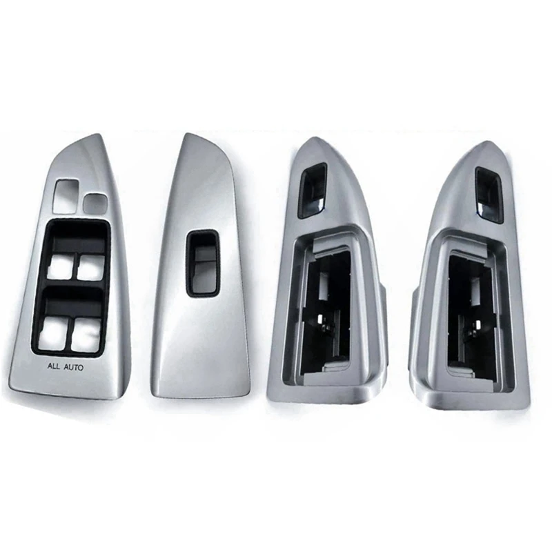 Car Window Glass Button Switch Panel Cover Frame For Toyota Land Cruiser Prado 120 LC120 2003-2009