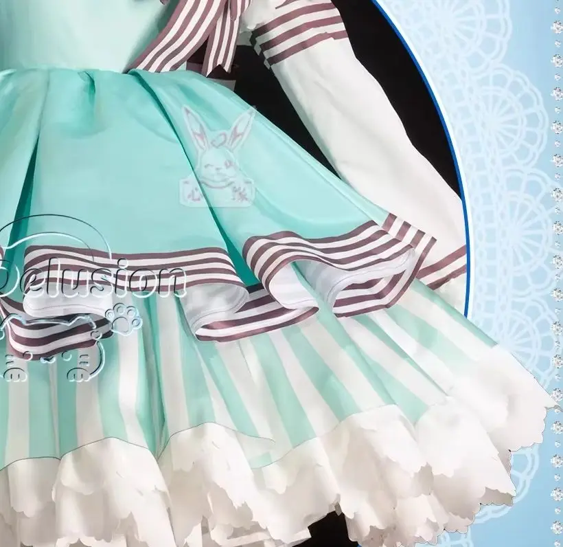 Cardcaptor Sakura Sakura Kinomoto Cosplay Costume Mint Green Lolita Anime Party Role Play Halloween Outfits 1/3 Delusion