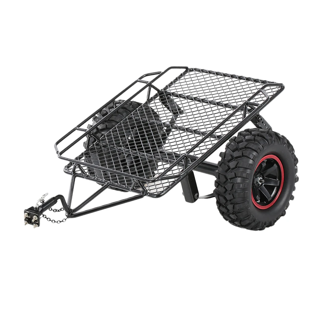 Metal Trailer Car for 1:10 HSP SCX10 RC Crawler Car Parts