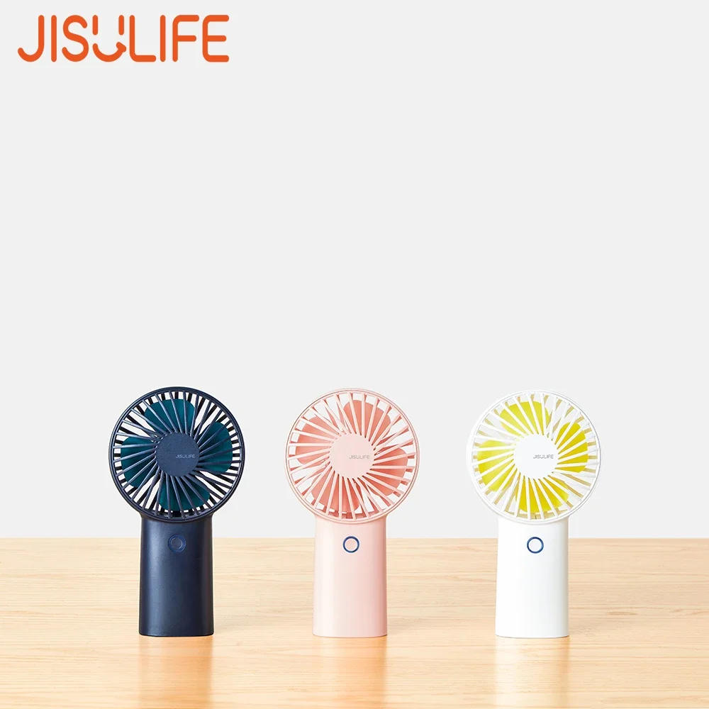 

JISULIFE Mini Ventilador Portable Fan with Powerbank 5000mAh Silent Usb Rechargeable Fans for Home 3 Speeds Strong Wind Hand Fan