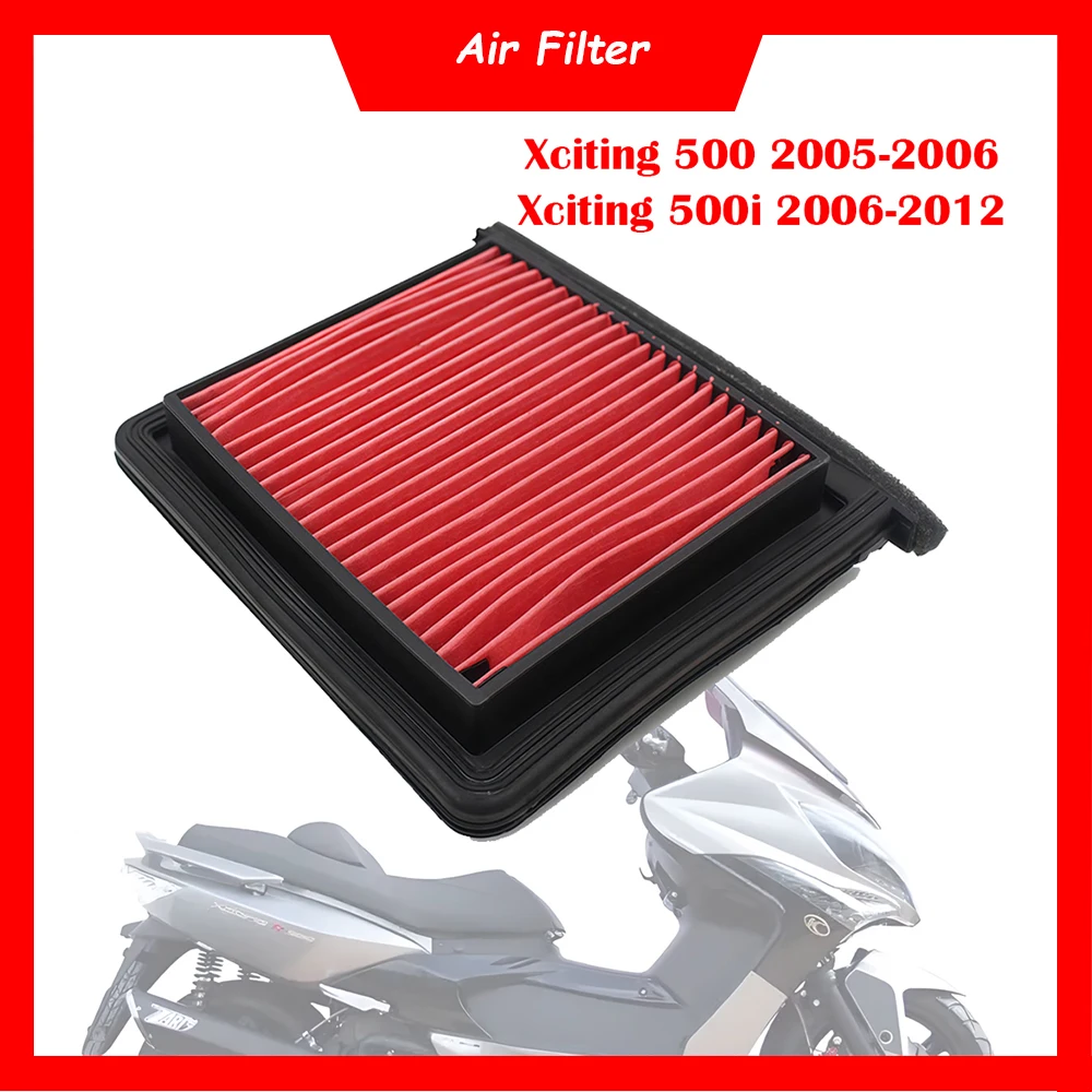 Очиститель воздушного фильтра мотоцикла, элемент воздухозаборника для Kymco Xciting500 2005-2006 Xciting 500i 2006-2012 Xciting 500i R