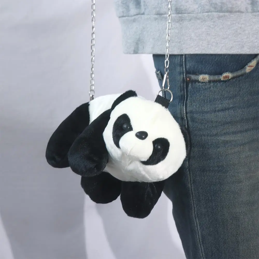 Sac à bandoulière en peluche animaux en peluche, sac à bandoulière chaud et moelleux de dessin animé mignon, sac messager en peluche Panda, cadeaux pour enfants