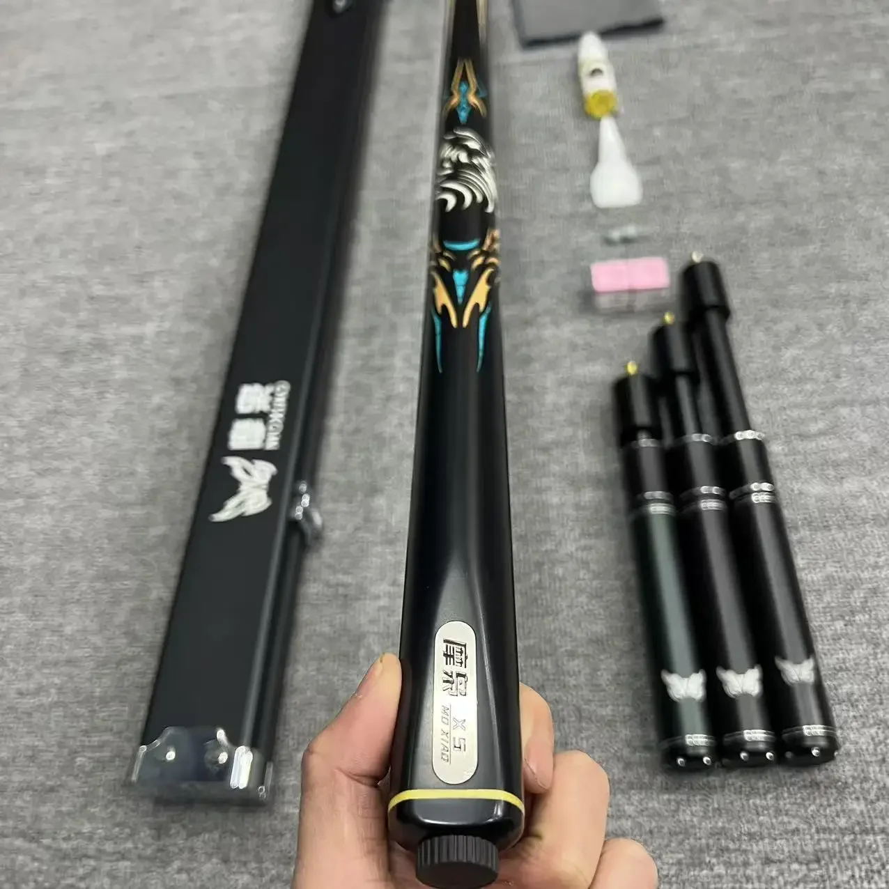 Songli Road Moo Owl X5 Same Printing Replica Small Head Chinese Black Eight Snooker Handmade Integrated Rod