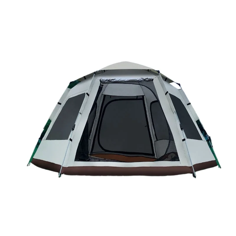 

Outdoor Hexagonal Camping Tent for Automatic Quick Setup Heavy Duty Waterproof UV Protection Kids Camping Gear for All