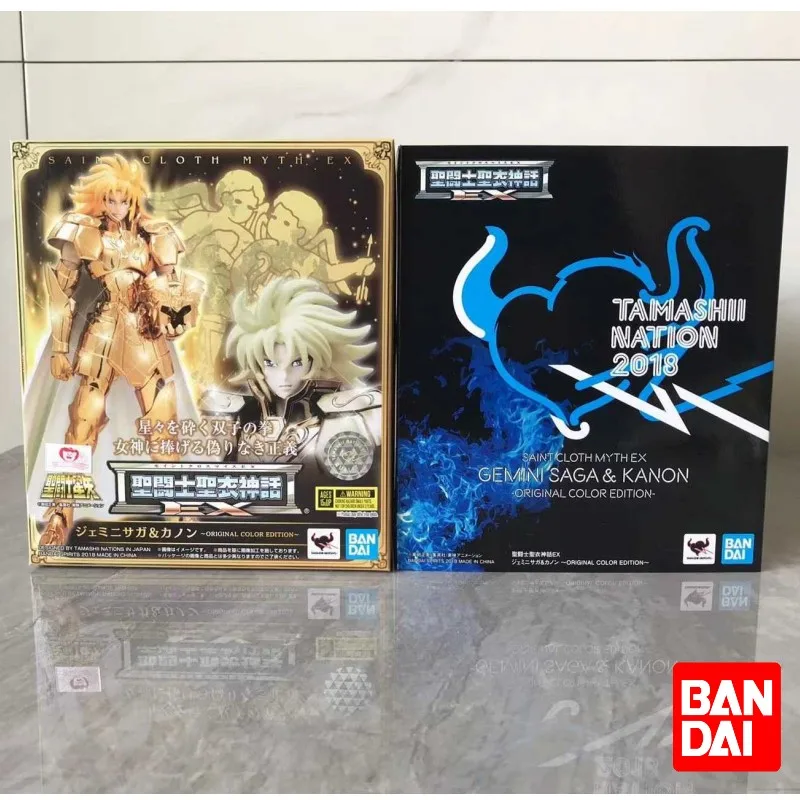 

Bandai Anime Peripheral Saint Seiya Myth Ex Gemini Saga Kanon Comic Primary Color Version Figure Toy Out Of Print Gift Model