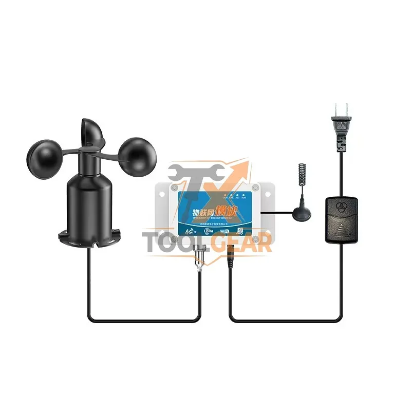2026hotsale* LORA LORAWAN WIFI 4G GPRS RS485 Output Small Wind Speed Meter Sensor Data With Alarm Device For Crane