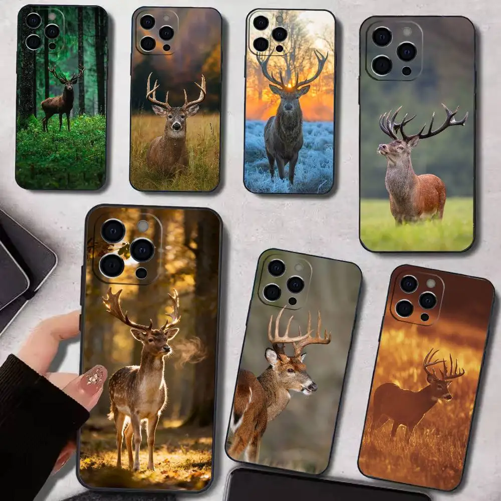 

Deer Hunting Phone Case Silicone Soft For IPhone 17 16 15 14 13 12 11 X XR Plus Pro Max Plus