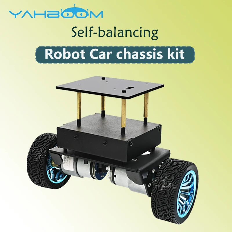 

Yahboom Robot Car Chassis Kit 2WD High Configuration Educational Toy DIY Electronic Set With DC Motor for STM32 Self-Balance Car