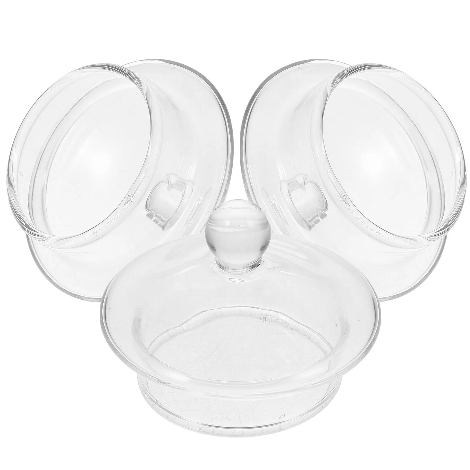 

3Pcs Tea Pot Lid Glass Replacement Covers Heat-Resistant Clear Round Transparent Teaware Lids for Kettle Tea Brewing