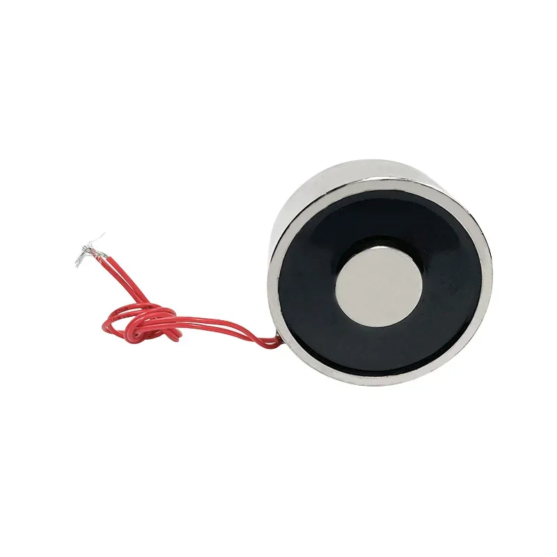 12V 24V Holding Electric Magnet DC Lifting 80Kg 800N Sucker Solenoid Electromagnet 65*30mm P65/30 image 3