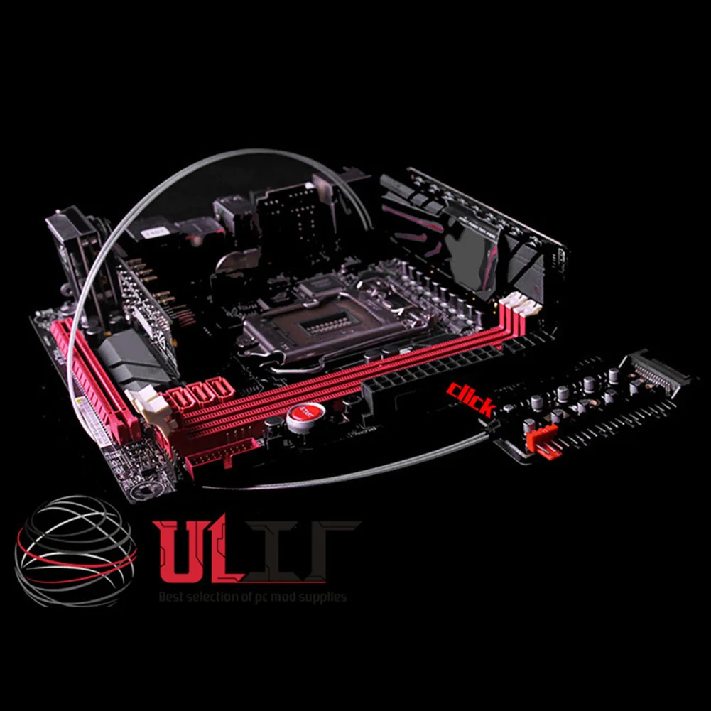 4D ميناء برودة تمديد الفاصل المقبس الكمبيوتر سرعة تحكم محول 1 إلى 10 4Pin PWM المشجعين محور SATA الطاقة/كبير #3