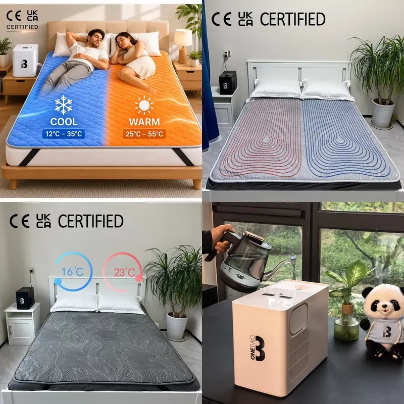 Smart Water Cooling Mattress in Pod Topper with Overheat Protection Similar to Eight 8 Sleep Household Use for Body Comfort
