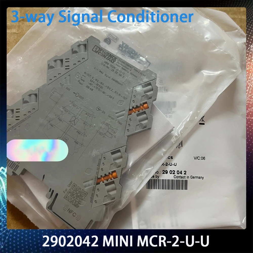 2902042 MINI MCR-2-U-U 3-way Signal Conditioner For Phoenix