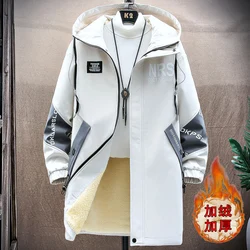 Hooded Plush And Thick Wool Collar Windproof Thick Warm Jacket Parka Coat Men Brand Outwear Fashion Casual Loose Parka Men