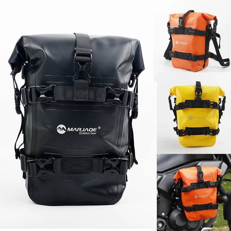 Motorcycle Bag Side Bag Waterproof Side Luggage Motorcycle Travel Bag Quick-Release Riding Guard Bar Bag Bike Tail Bag