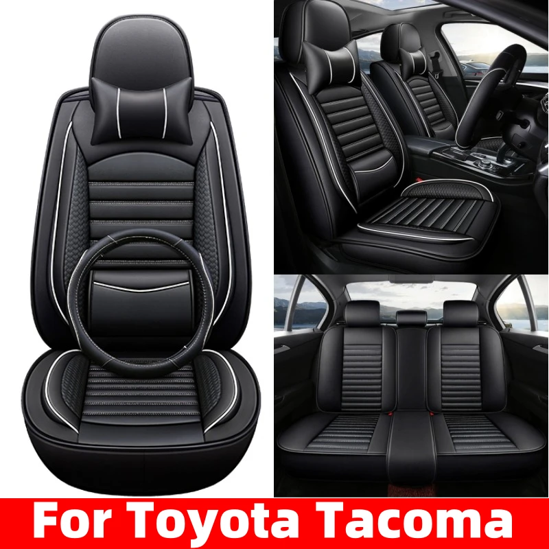 

FOR Toyota Tacoma Car seat cover waterproof PU leather comfortable full set 5 seats full wrap wear-resistant seat cover