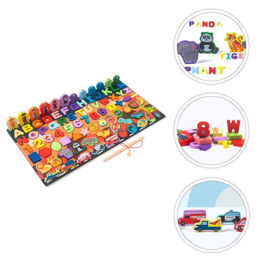 

1Set Early Education Puzzle Creative Wooden Building Block Colorful Children Cognition Development