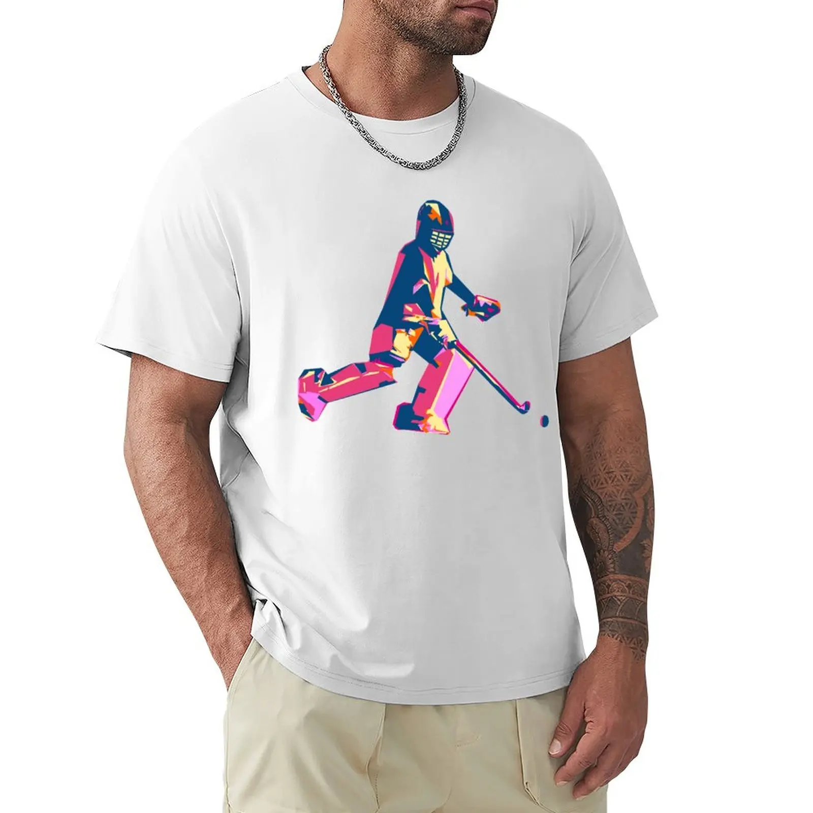 Goalie T-shirt blanks customs mens workout shirts