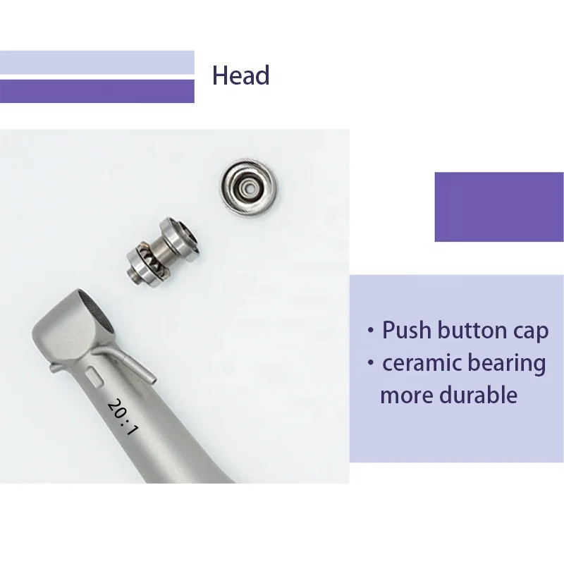 den tal im plant Handpiece 20:1 Contra Angle Low Speed Handpiece Stainless Odontologia Surgery Contra Angle  Equipment