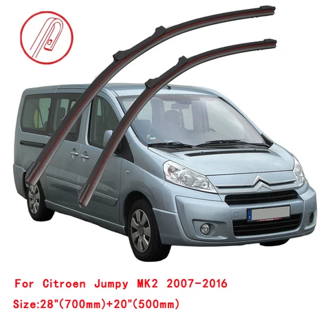 Для Citroen Jumpy, Dispatch, Combi, Spacetourer, Camper 9-местный, XS, XL 2006, 2007, 2008, 2017, 2018: щетки стеклоочистителя для автомобиля