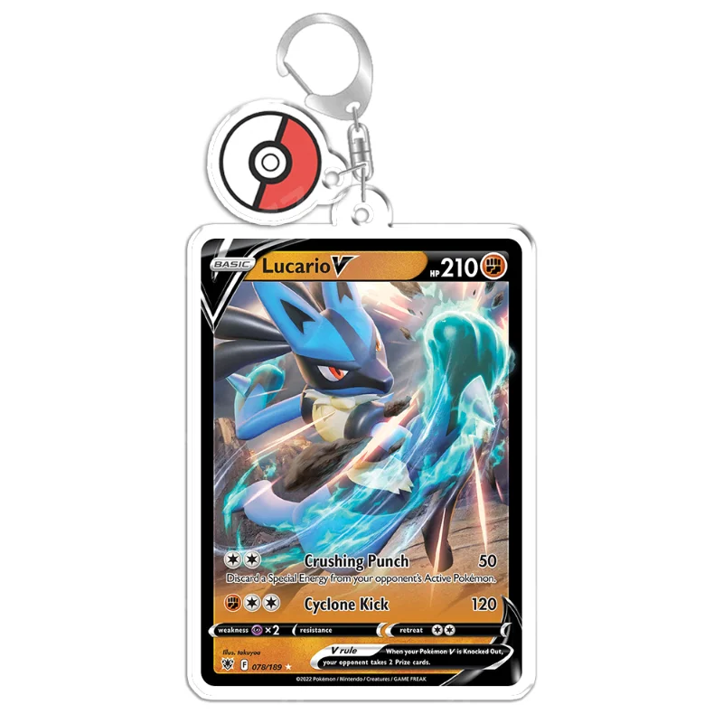 Keychain Bag Charms for Pokemon Solrock Salamence Celebi Zapdos Vespiquen Sceptile Lucario PTCG Anime Game Collection DIY Toy - view 3