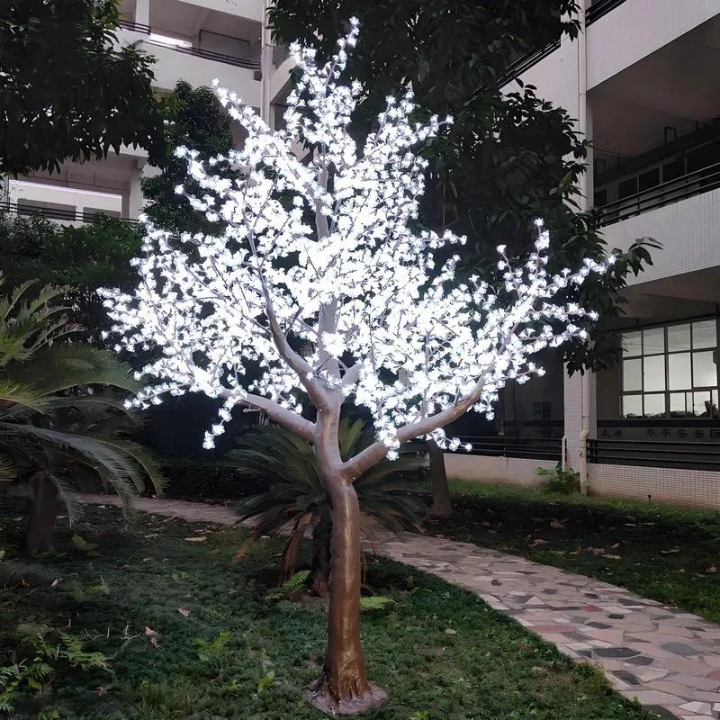 IP65 White Cherry Tree 3.5m High Lighting Artificial Light Emitting Diode Light Outdoor Decoration Garden Wedding Christmas