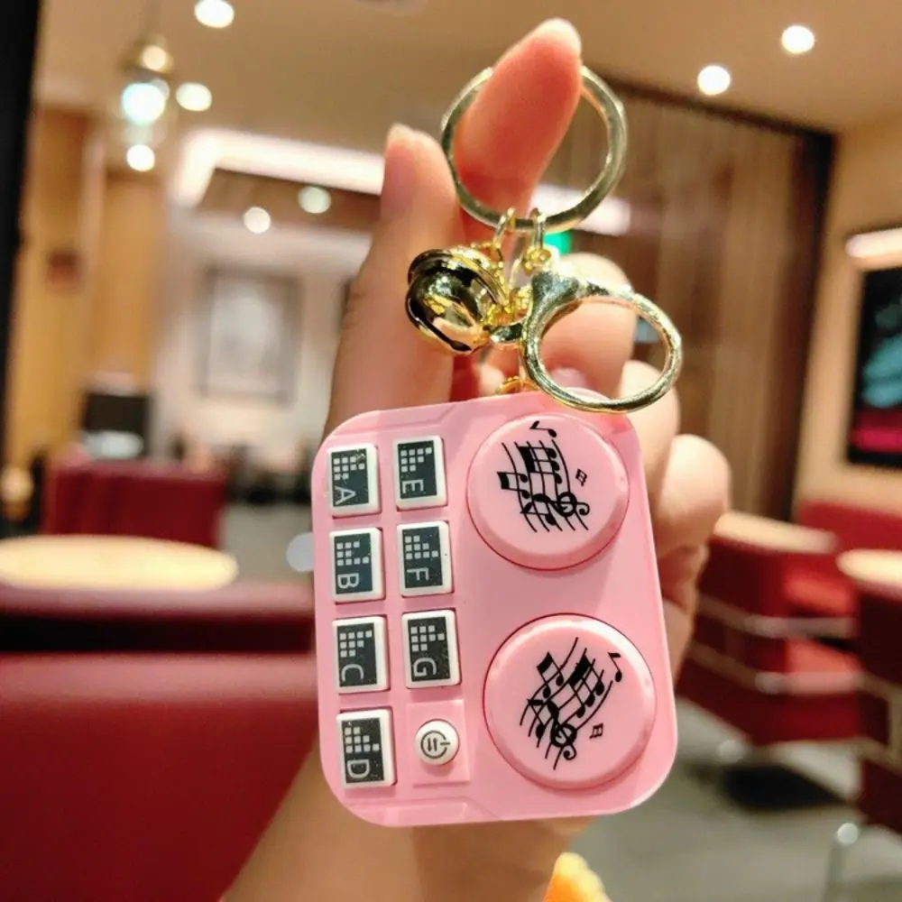 Schlüsselanhänger Musikinstrument Anhänger Schlüsselanhänger Kunststoff Mini elektronische Tastatur Schlüsselanhänger Geburtstagsgeschenk Rucksack Ornament