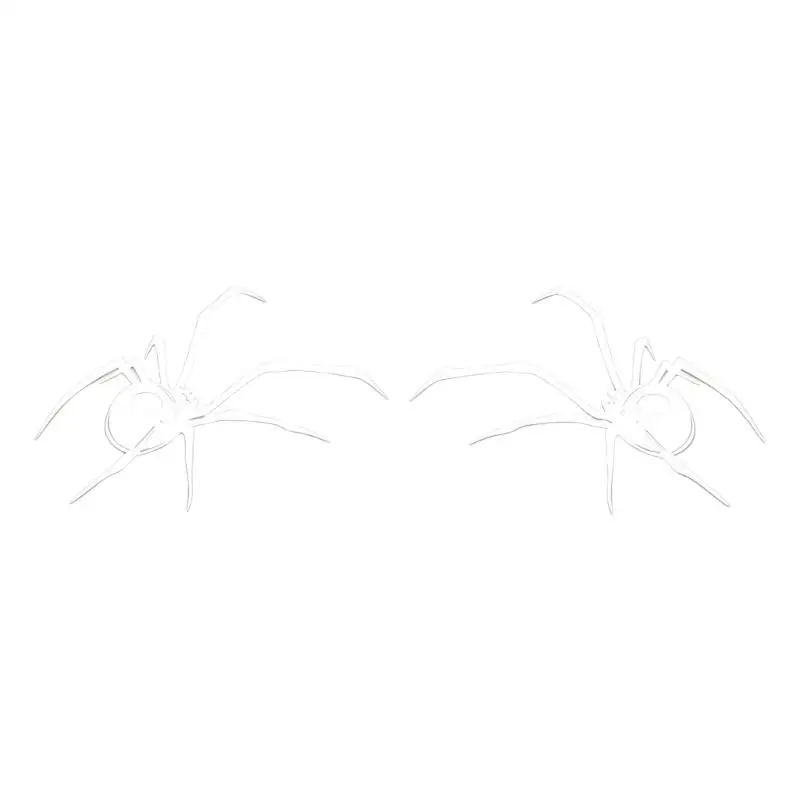 31BC Helmet Spiders Vehicle Decal Pair for Fairing, Car Glass and Smooth Panels, Neat Halloween Accent Panel