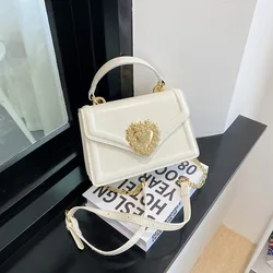 Piccole borse a tracolla per le donne 2023 borsa di lusso semplice moda borsa a tracolla con patta borsa da donna in pelle Pu borsa pochette Sac