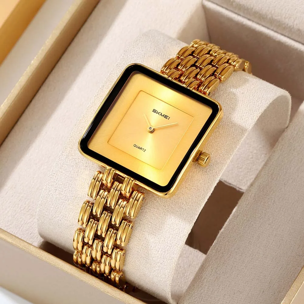 

Женские часы SKMEI в ближневосточном стиле, минималистичные, водонепроницаемые, квадратные, модные кварцевые часы для женщин
