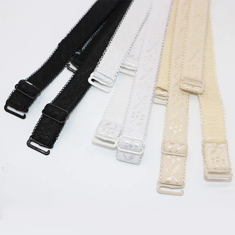 2/3Pair Women Floral Print Elastic Brassiere Strap Lingerie Underwear Intimates Accessories Adjustable Slip Resistant Bra Strap