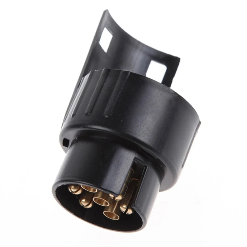 1Pc 7 Pin To 13 Pin Towing Adapter Copper Core Adapter Converter 12/24V Plug Converter Socket Converter for Trailer Caravan RV