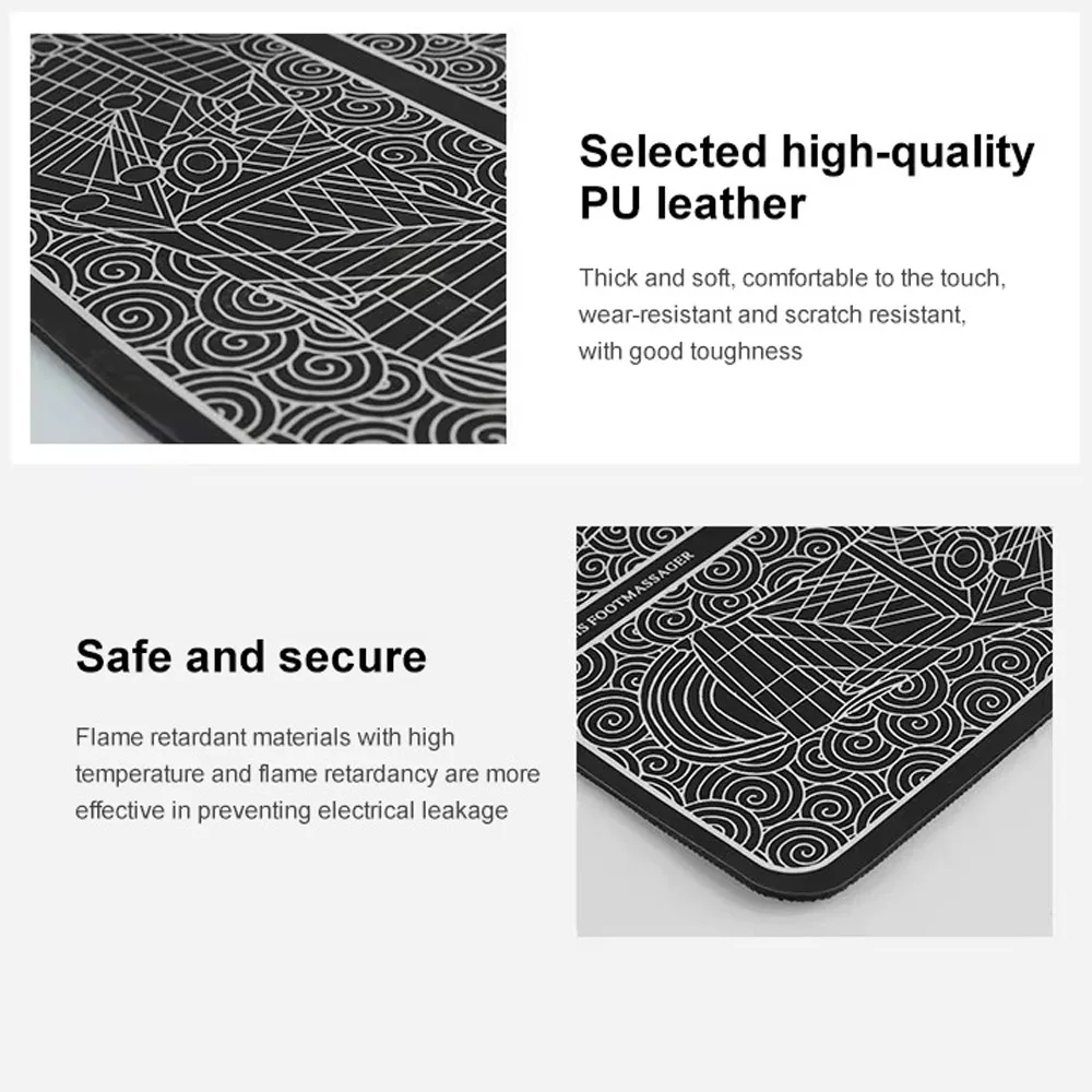 Elektrisch Intelligent 14-niveaus Voetontspanning Massager LCD-scherm 8 modi Oplaadbare draagbare voetpad Cervicale nekmassage-patch