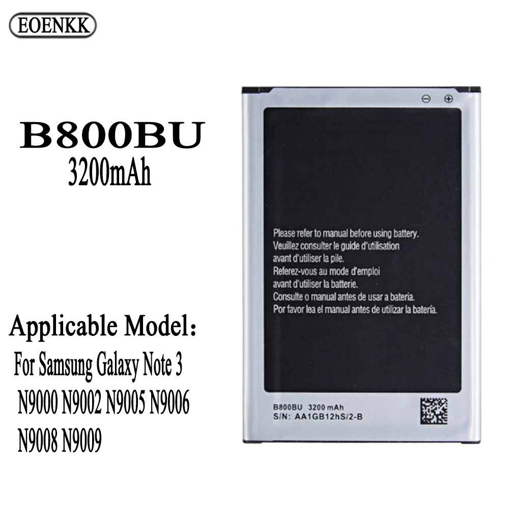 2024 new B800BU Battery For Samsung Galaxy Note 3 N900 N9002 N9005 N9006 N9008 B800BC N900P N900R4 N900S N900T Capacity Batterie