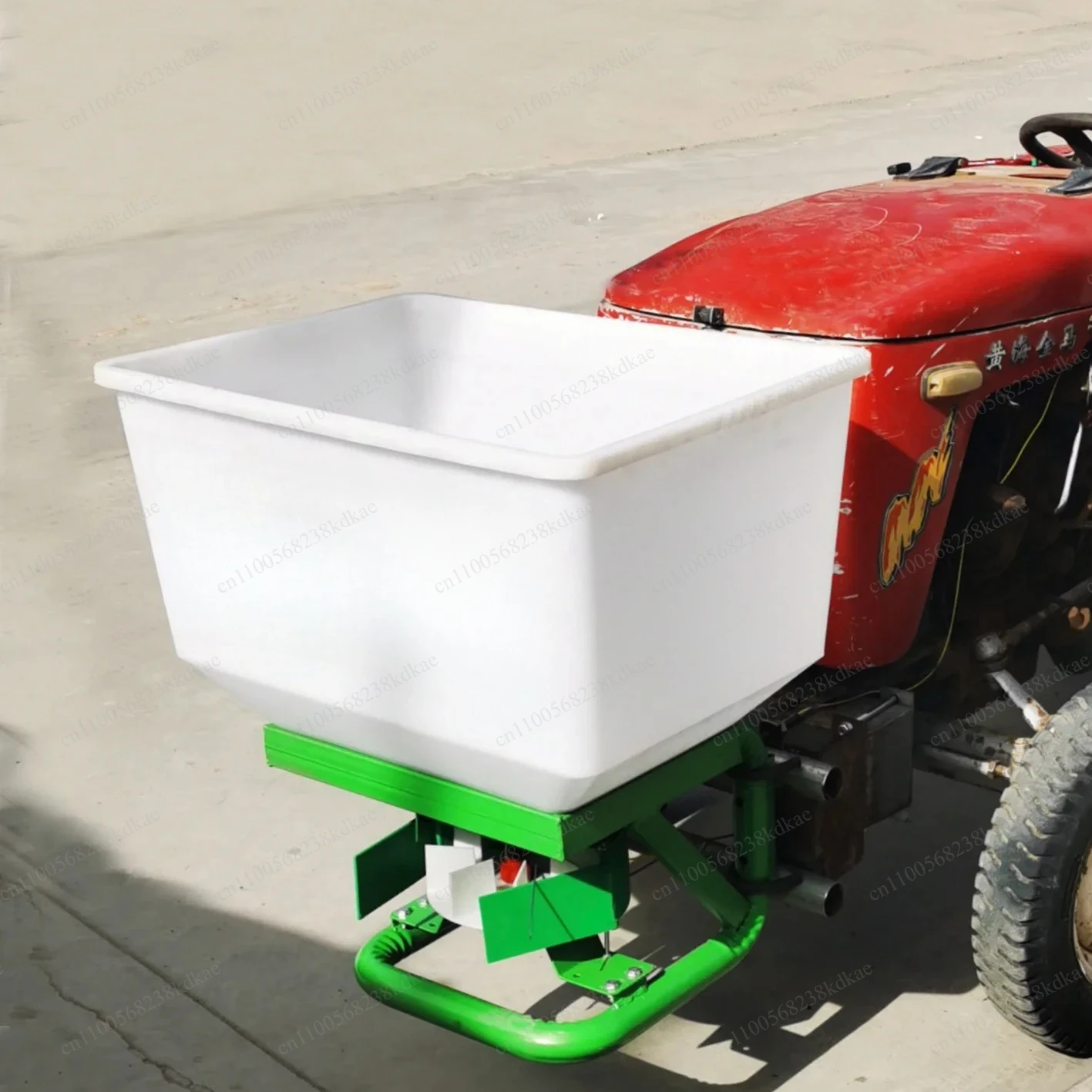 Farm 3/4-Wheeler Mounted Spreader, 12V-60V Battery Operated, Electric Fertilizer & Snow Melting Agent Applicator