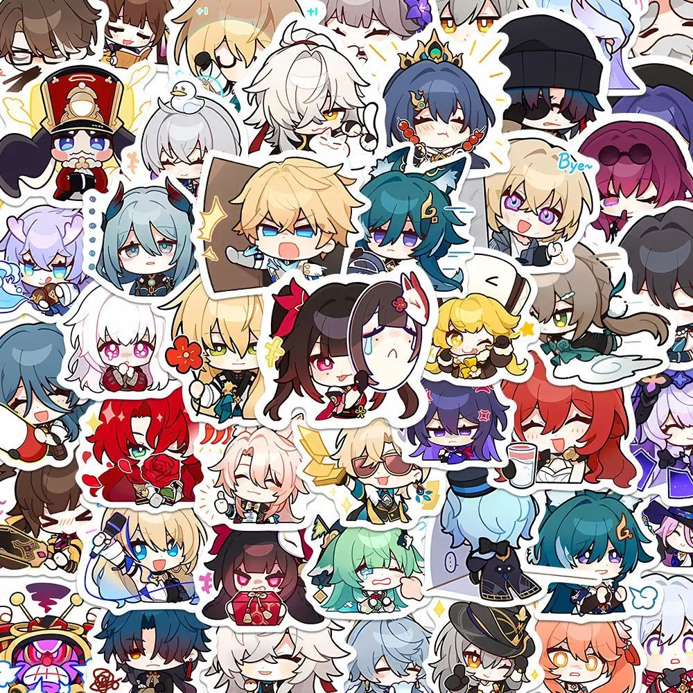Honkai: Star Rail Game Merch Sticker Bronya Jing Yuan Silver Wolf Blade Imbibitor Lunae Sushang Mobile Phone Book Decoration