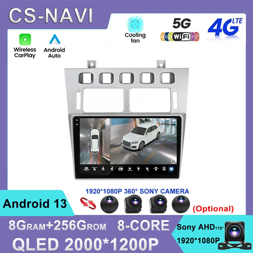 

Android 13 For Chery Fora A5 A21 2006-2010 Car Radio Multimedia Video Navigation stereo GPS Carplay Auto WIFI 4G DSP QLED Sreen