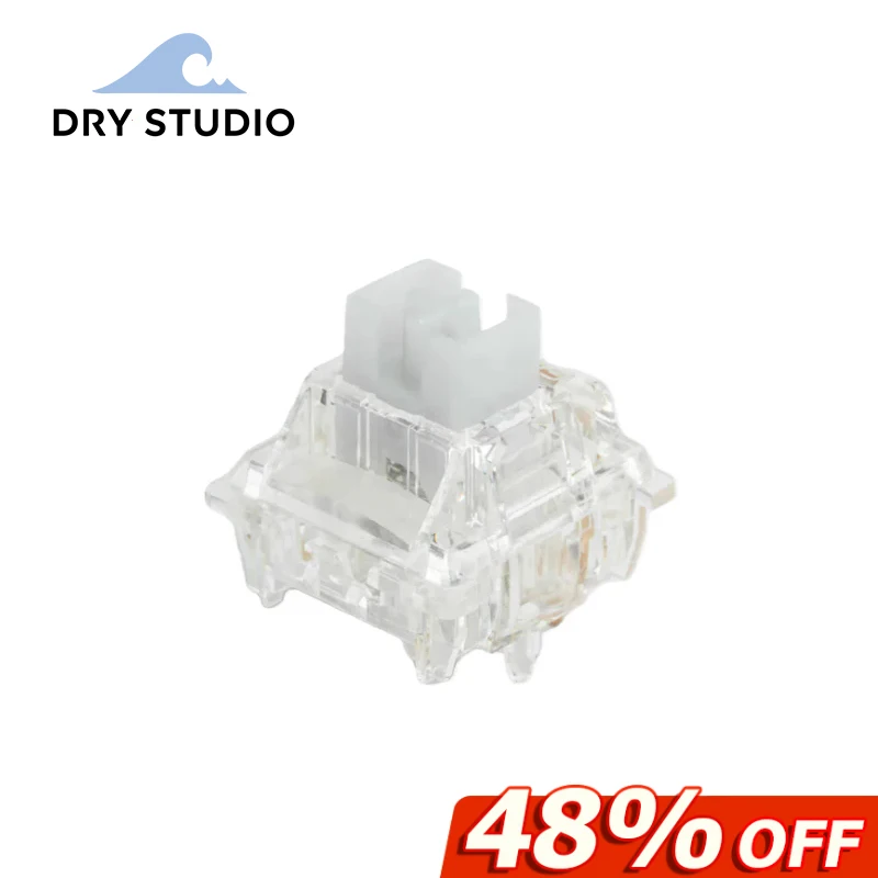 

[DRY STUDIO x Gateron] DR Rapid Ice Gaming Switch for Keyboard Linear Feel 1mm Ultra-Fast Trigger Ultra-Light Extended POM Stem