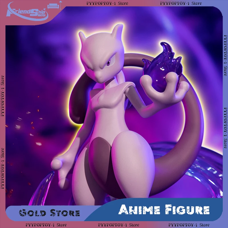 

Anime Figure Cool Mewtwo Action Figurine Anime PVC Model Toys Home Desk Decoration Collectible Ornaments Toy Boy Birthday Gifts