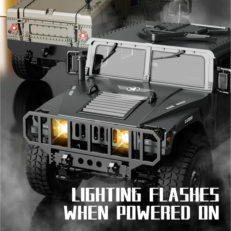 C8835 1:14 2.4G RC Car Simulation Crawler 4WD Off-road All-terrain Climbing Vehcile Remote Control Military Jeep Car Toy Gift